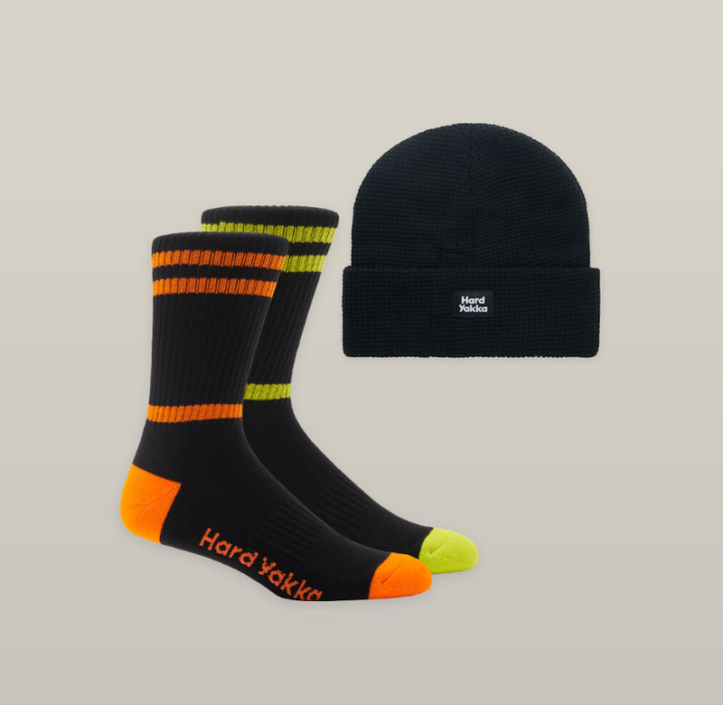 Hard Yakka 2PK Sock Beanie Bundle Pack