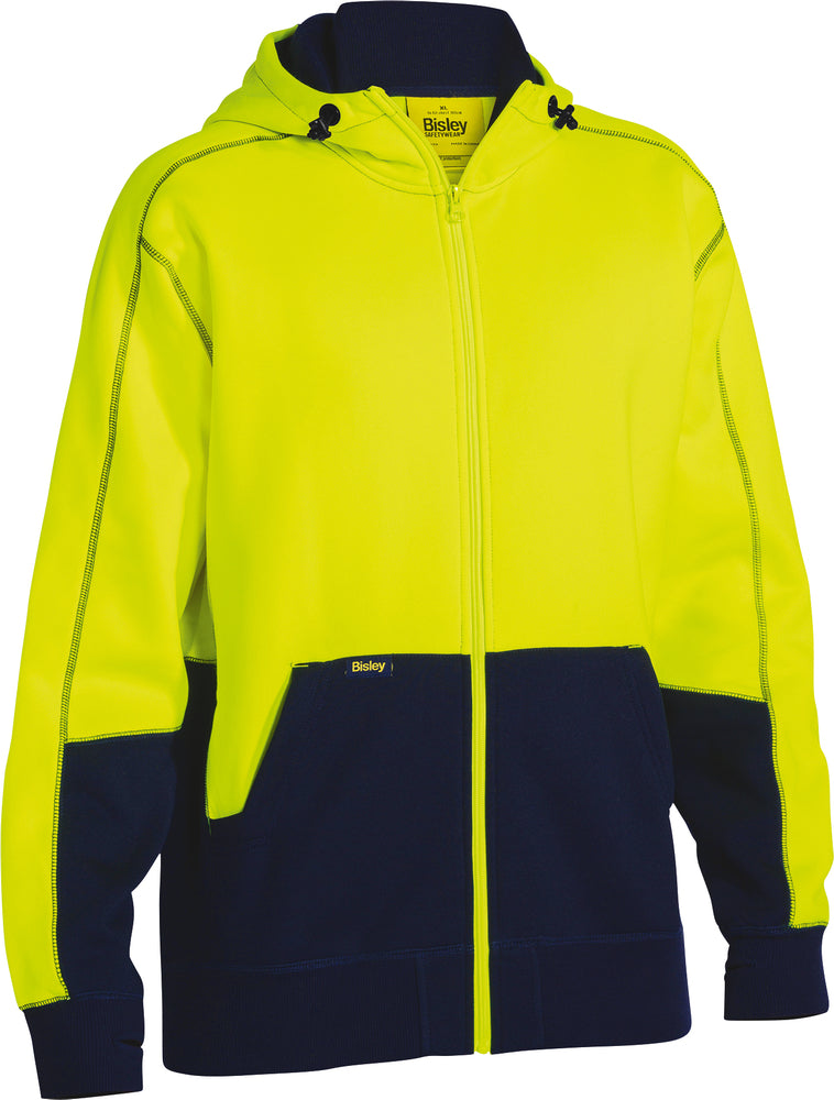 Bisley Hi Vis Fleece Hoodie