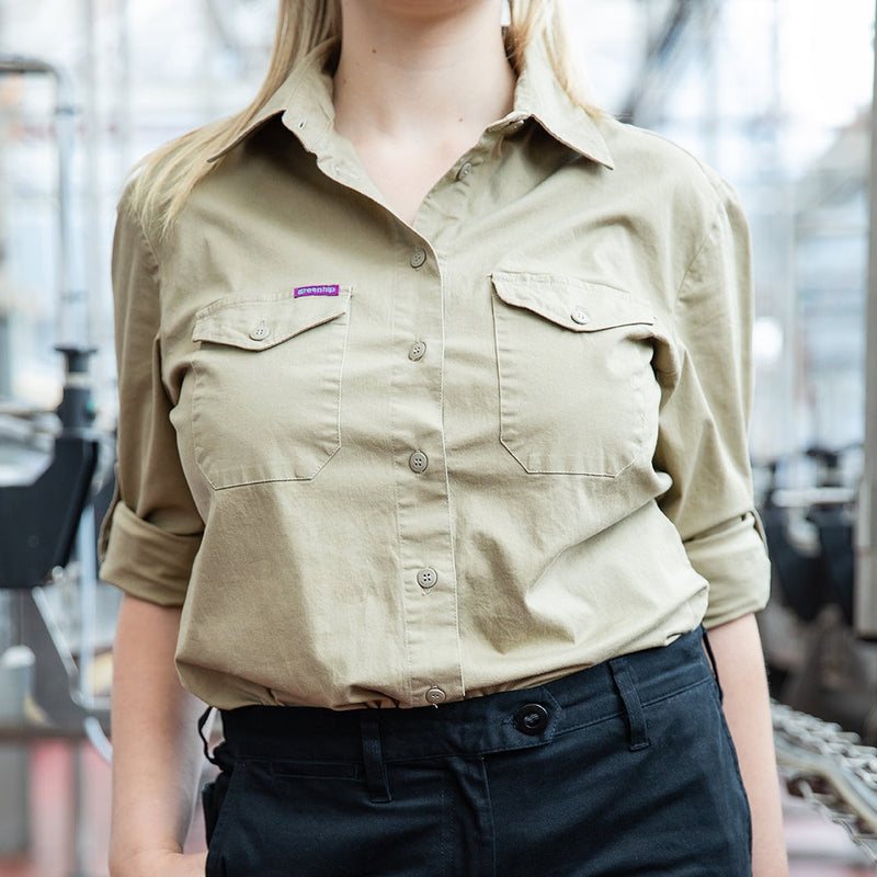 Green Hip Long Sleeve Shirt