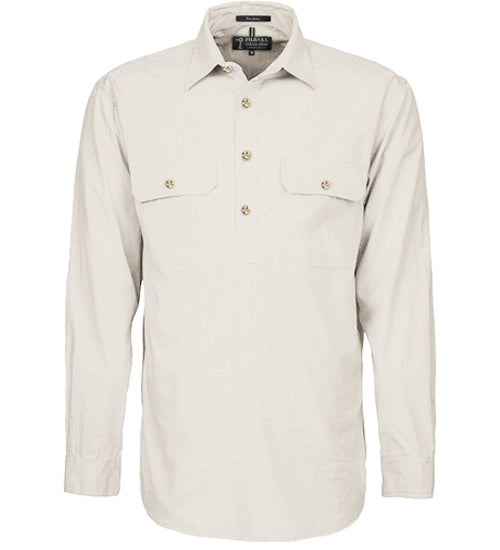 Ritemate Pilbara Mens Closed Front L/S Shirt
